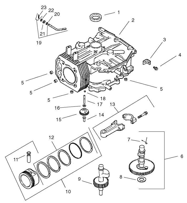 Crankcase Assembly Kohler CV 490 27503