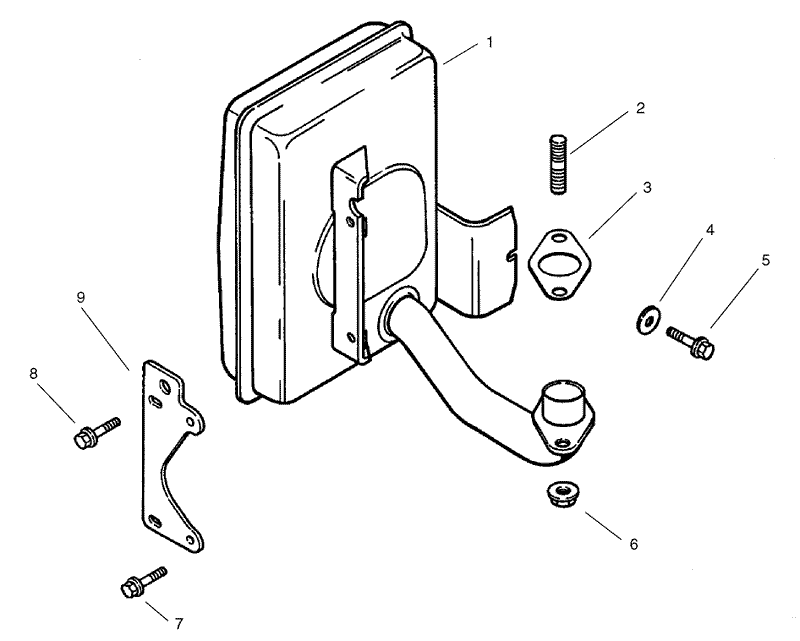 Exhaust Assembly Kohler CV 490 27503