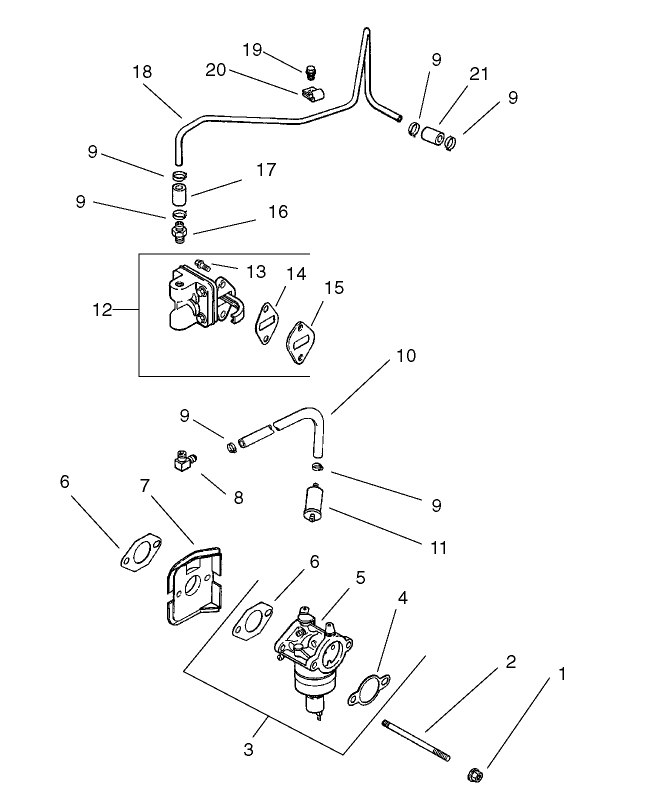 Fuel System Assembly Kohler CV 490 27503