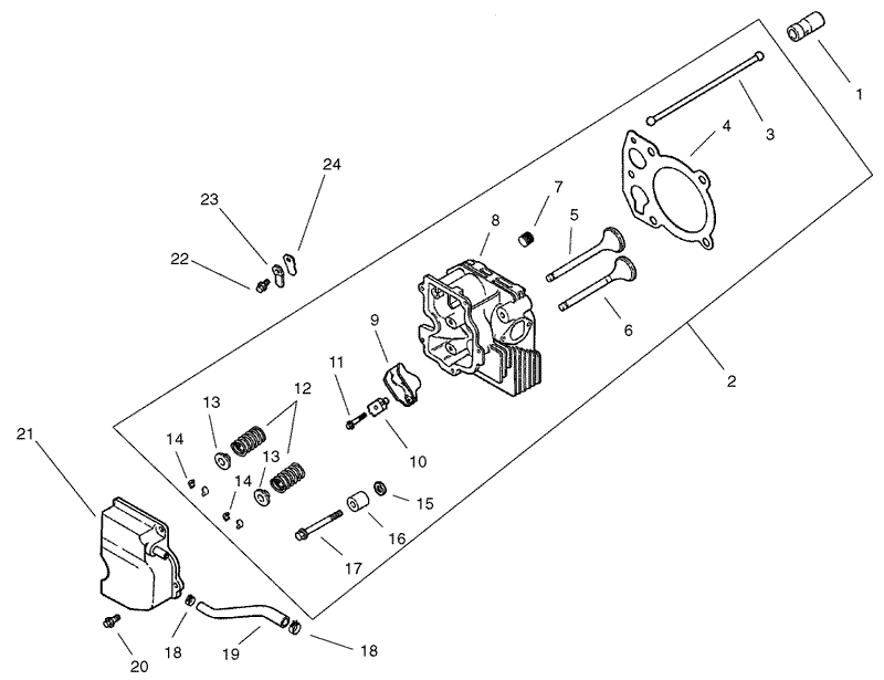 Head Valve Breather Assembly Kohler CV 490 27503
