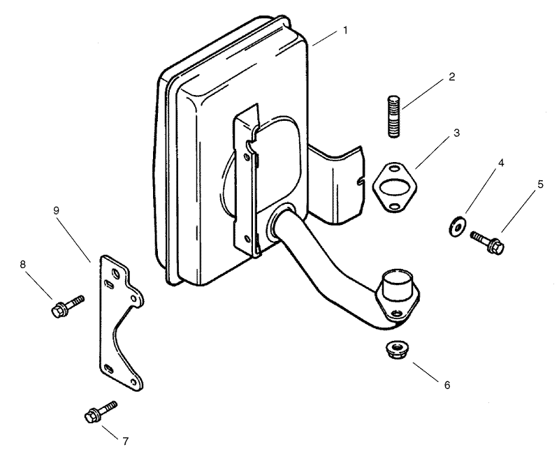 Exhaust Assembly Kohler CV 490S 27503