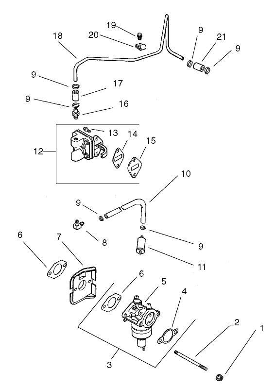 Fuel System Assembly Kohler CV 490S 27503