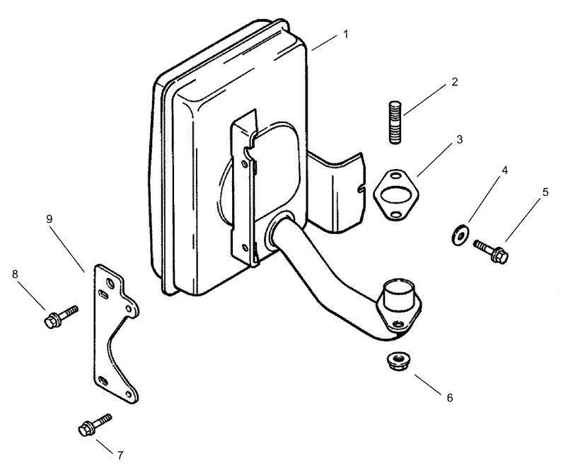 Exhaust Assembly Kohler CV 490S 27503