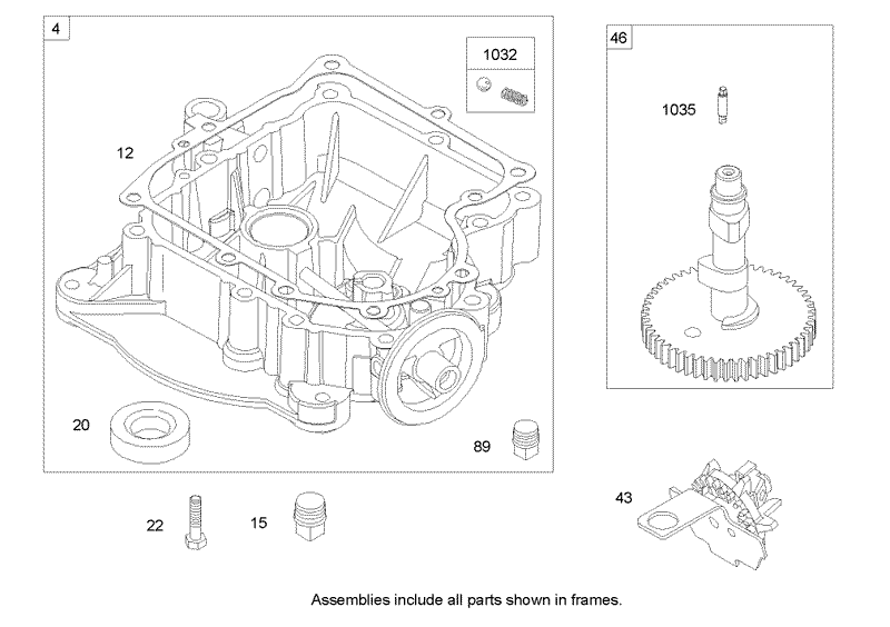 Crankcase Assembly Briggs and Stratton 31M777 0167 E1
