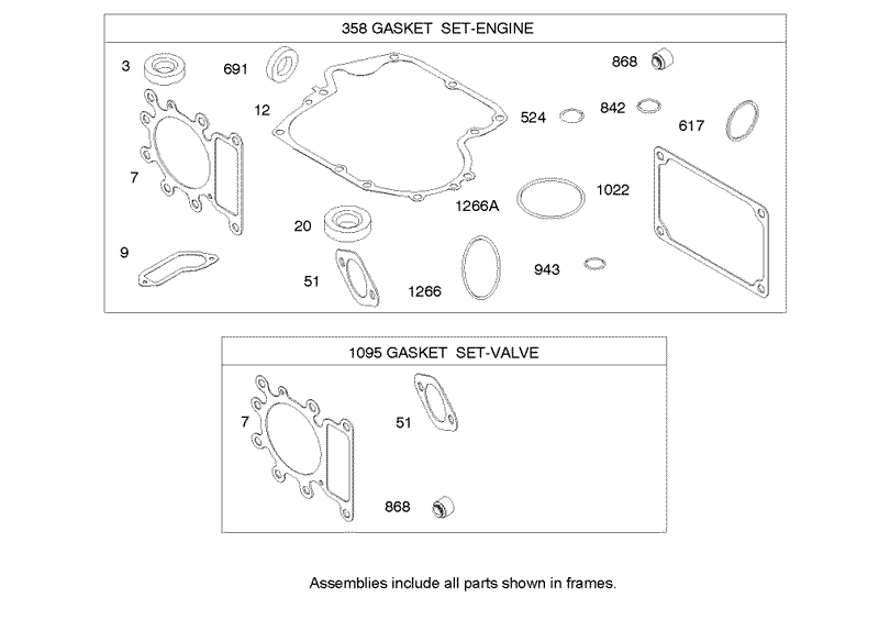 Gasket Assembly Briggs and Stratton 31M777 0167 E1