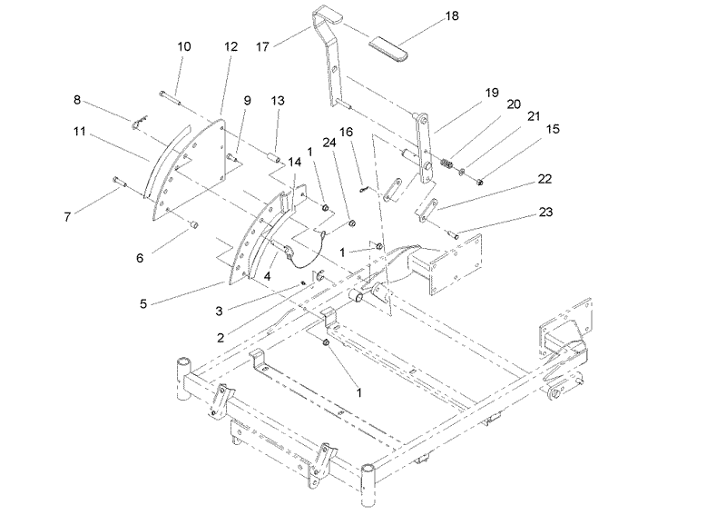 Height of Cut Handle and Plate Assembly