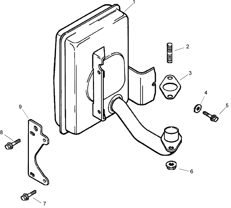 Exhaust Assembly Kohler Cv492s 27525