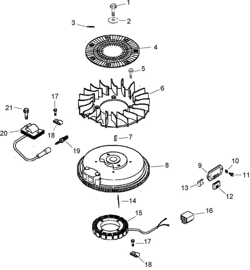 Ignition and Electrical Assembly Kohler Cv492s 27525