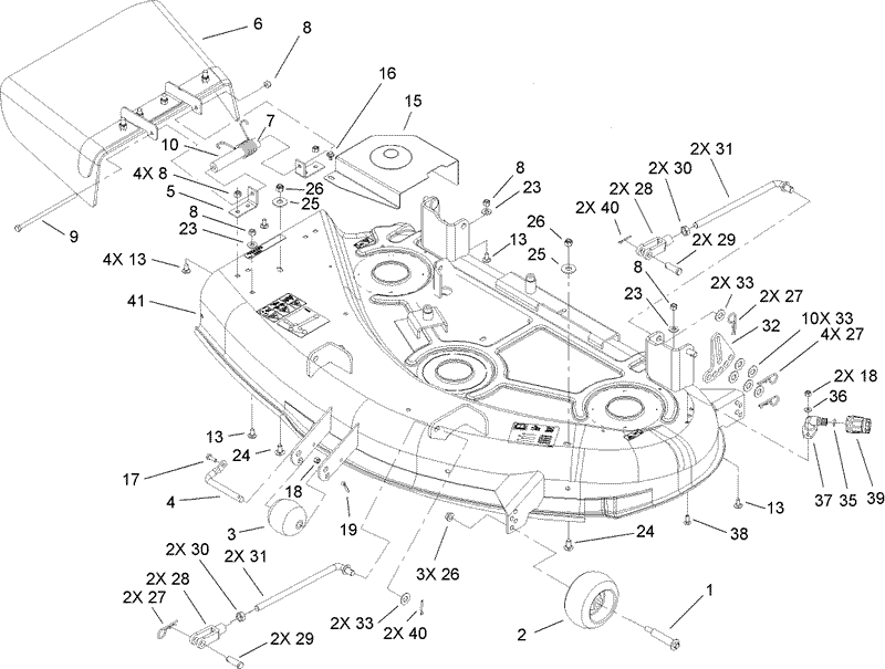 44in Deck Assembly