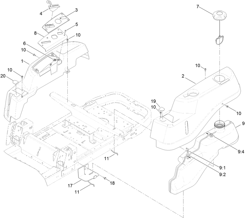 Body Styling and Fuel Pod Assembly