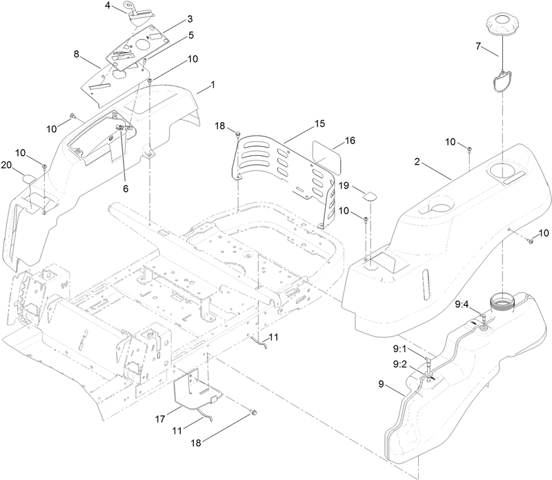 Body Styling and Fuel Pod Assembly