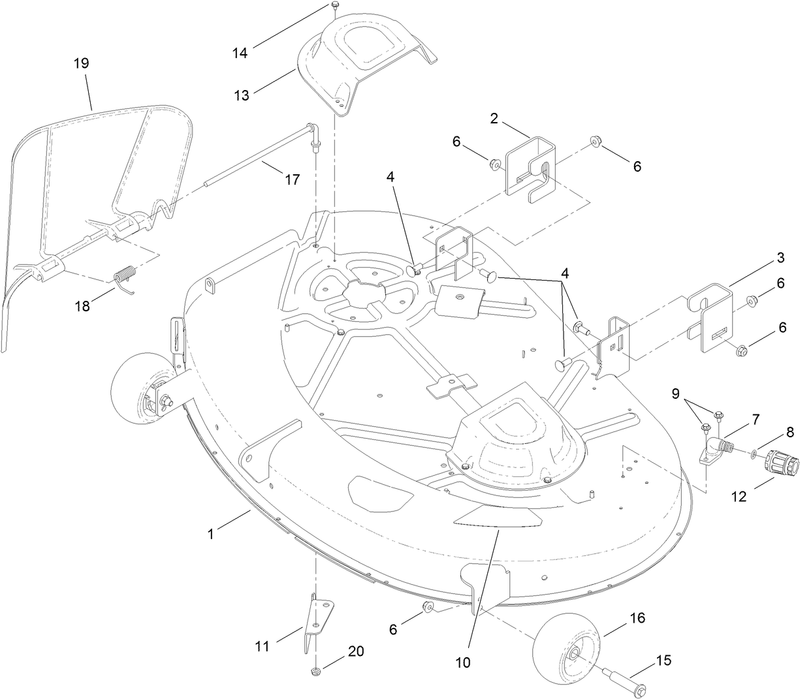 42 Inch Deck Assembly