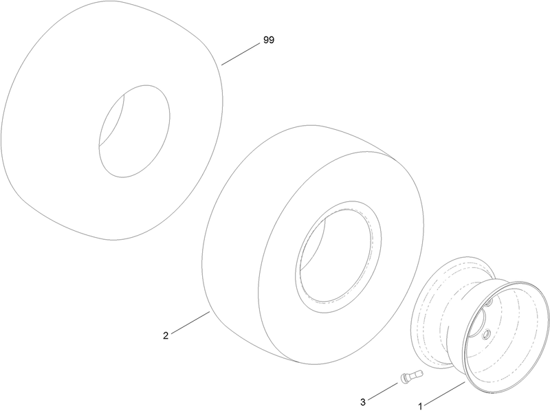 Wheel and Tire Assembly No 119 3465