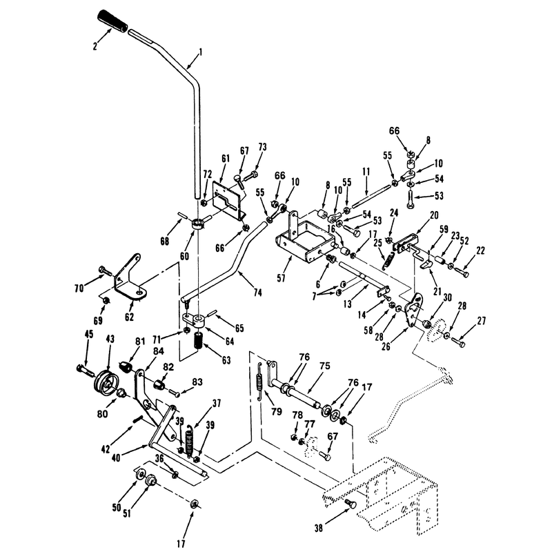 Clutch, Brake Motion Control Linkage 312-H & 416-H