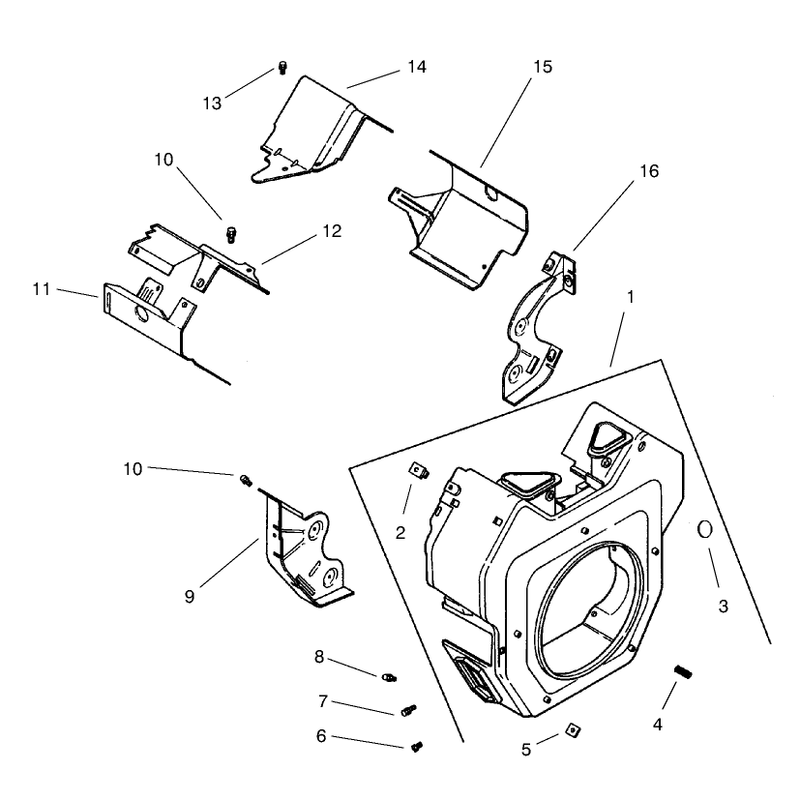 Blower Housing Assembly Kohler CH22S-66545