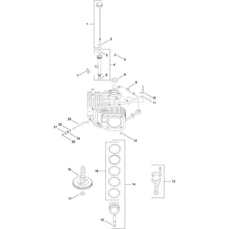 Crankcase Assembly Kohler SV715-0016
