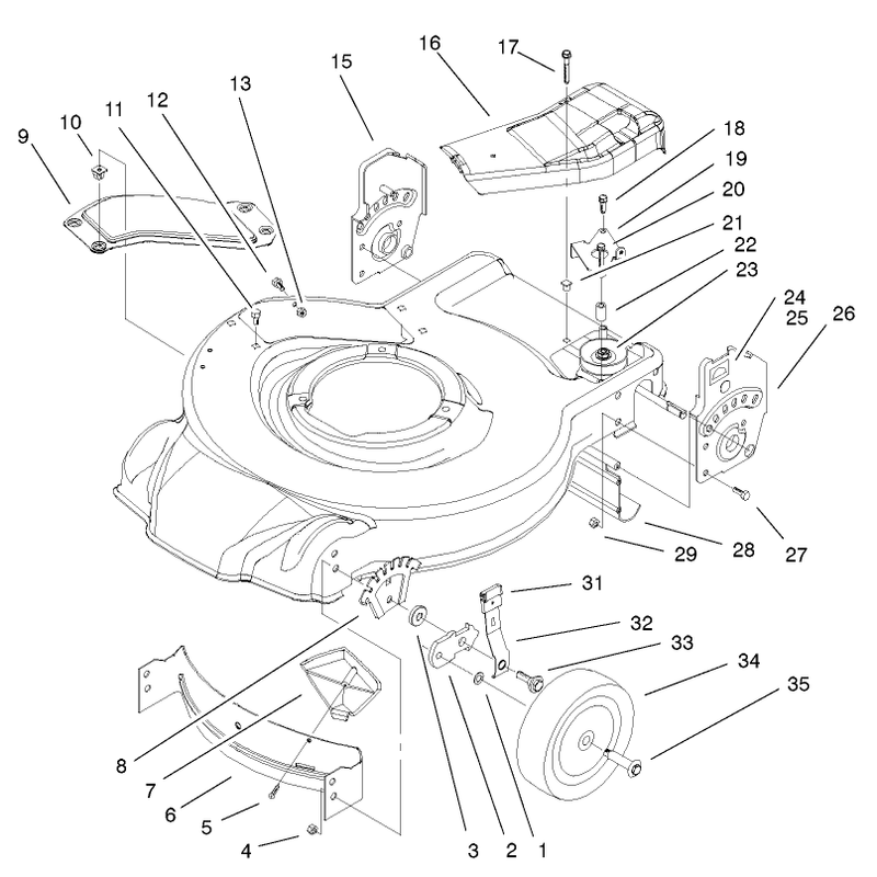 Housing and Bracket Assembly