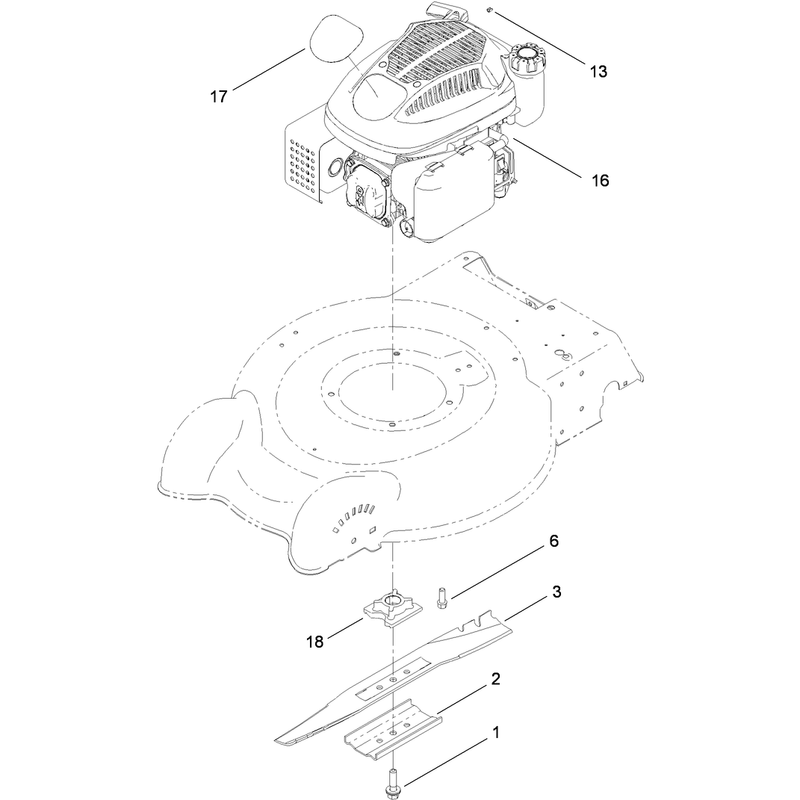 Engine and Blade Assembly