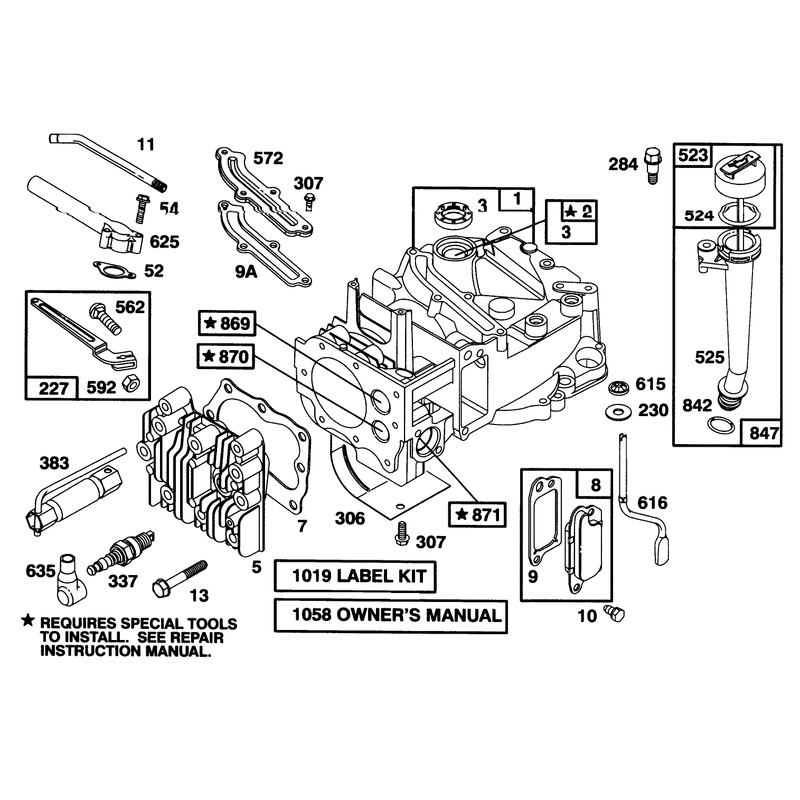 Engine Briggs and Stratton Model 127702-0645-01