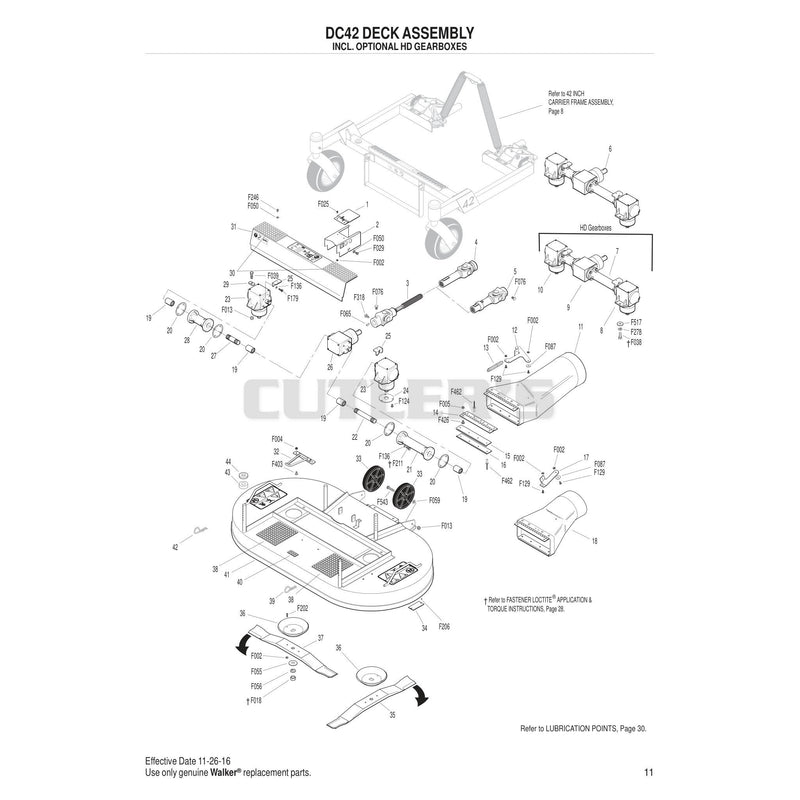 DC42 Deck Assembly