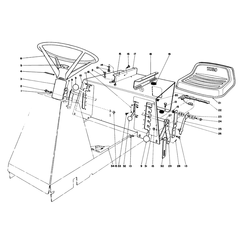 Seat & Steering Wheel Assembly