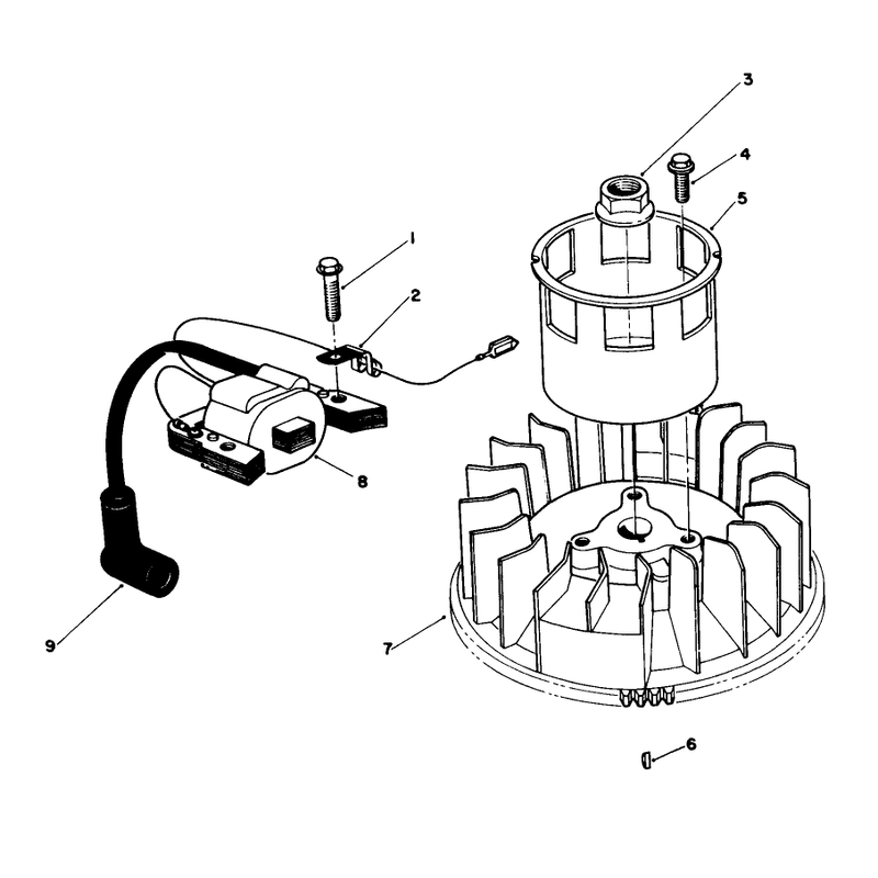 Magneto and Flywheel Assembly Model No Vmg6
