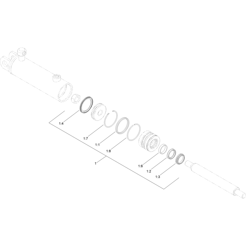 Hydraulic Cylinder Assembly No 132-5741