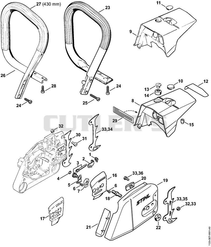 Chain tensioner, Shroud