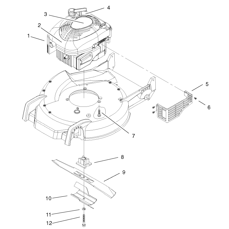 Engine and Blade Assembly
