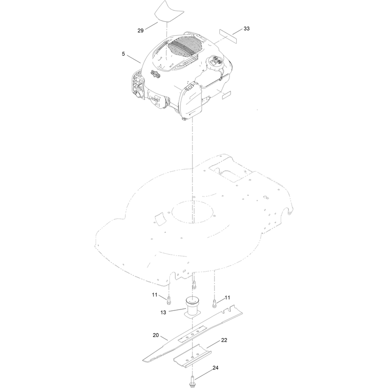 Engine and Blade Assembly