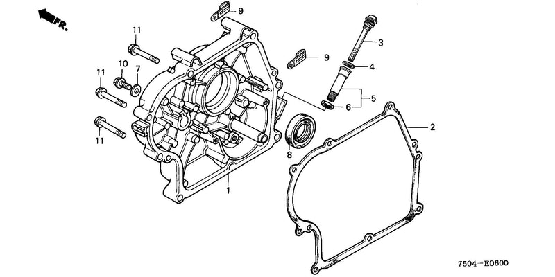 CRANKCASE COVER          (HT3810/K1/K2)