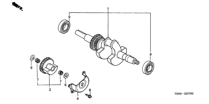 CRANKSHAFT@BALANCER      WEIGHT (HT3810/K1/K2)