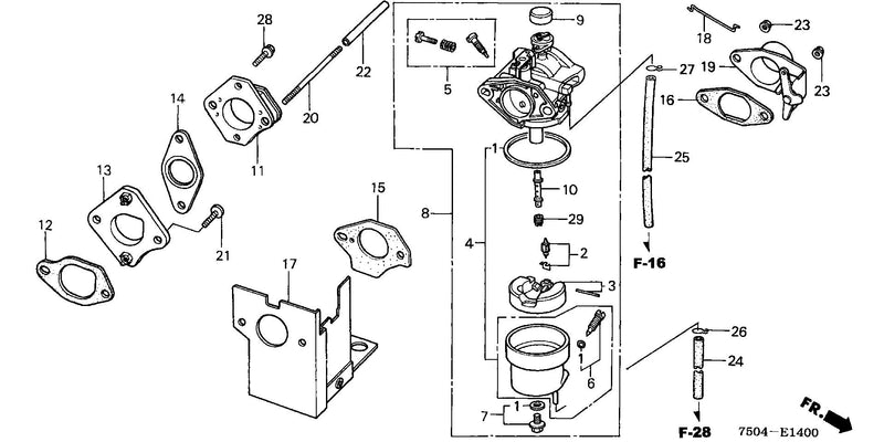 CARBURETOR (HT3810/K1/K2)