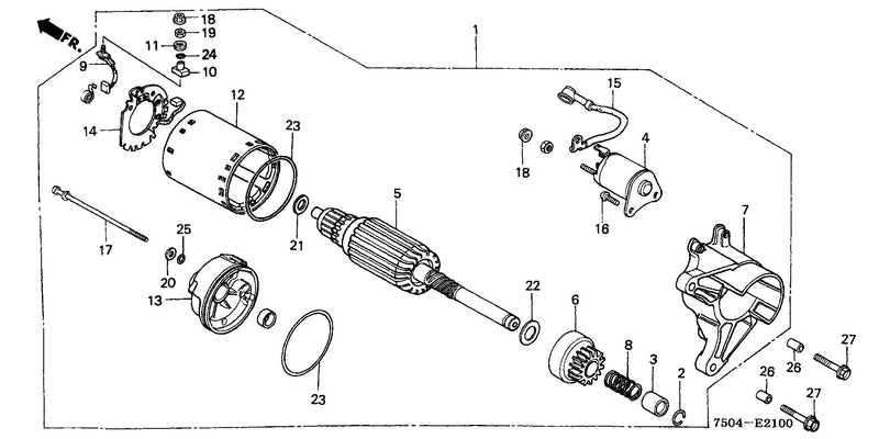 STARTER MOTOR            (HT3810/K1/K2)