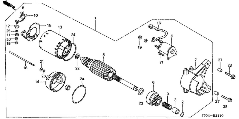 STARTER MOTOR            (HT3813/K1/4213)