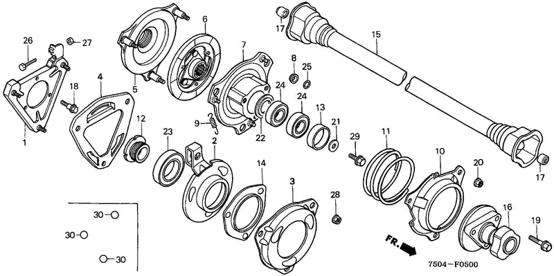 CLUTCH@PROPELLER SHAFT