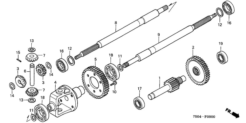 COUNTERSHAFT@DIFFERENTIAL GEAR