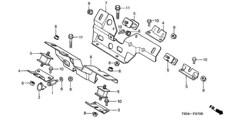 ENGINE MOUNTING STAY     (HT3810/K1/K2)