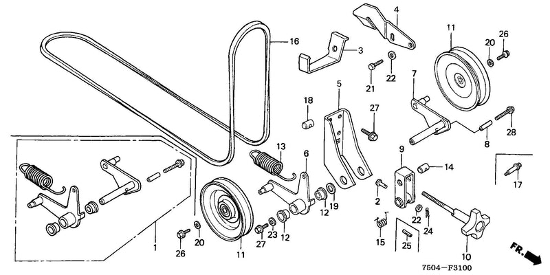 TENSIONER ARM@TENSIONER  PULLEY