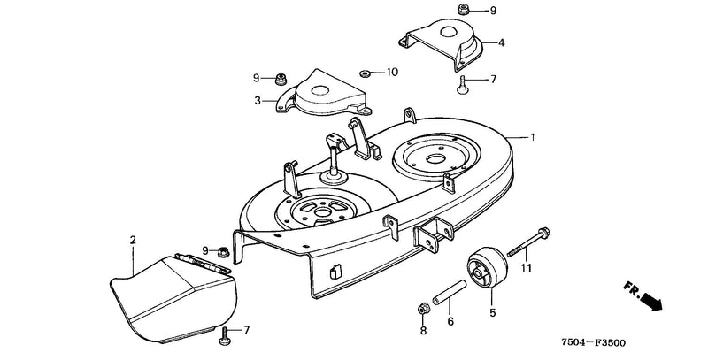 CUTTER HOUSING@BELT COVER (HT3810/K1/3813)