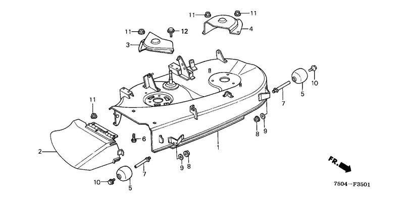 CUTTER HOUSING@BELT COVER (HT3810K2/3813K1)