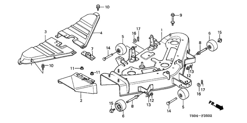 CUTTER HOUSING@BELT COVER (HT4213)