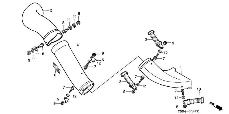 GRASS CATCHER KIT        (CHUTER) (HT3810)