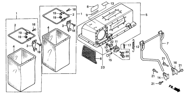 GRASS CATCHER KIT        (HOPPER) (HT3810)