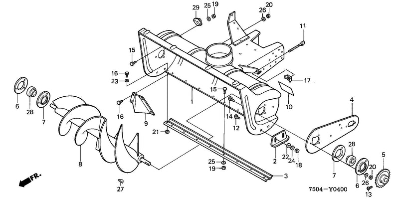 SNOW THROWER BODY        (HT3810ST)