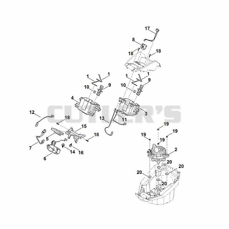 Battery bracket, electronics, motor