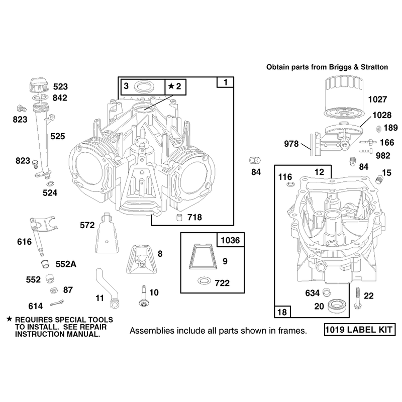 Engine Briggs and Stratton Model 303776-1188-A1
