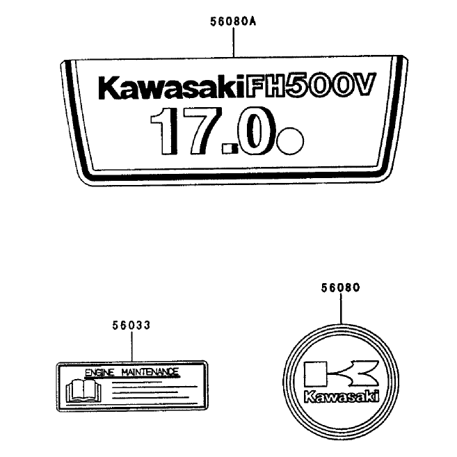 Decal Kawasaki Fh500v-As25