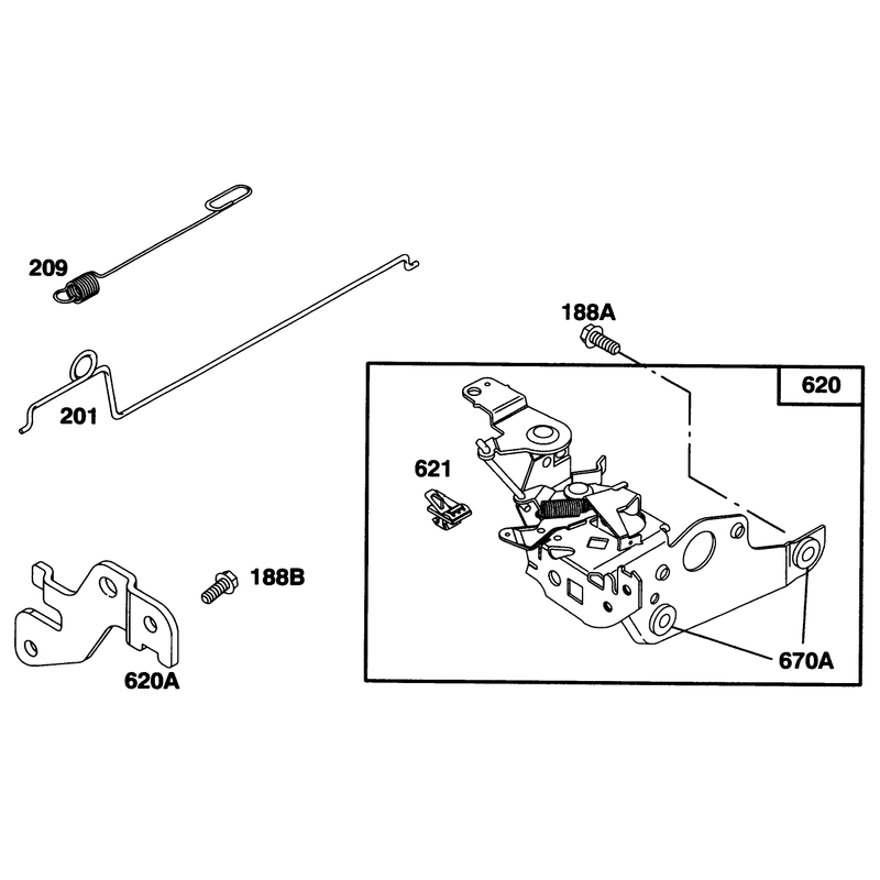 Engine Briggs and Stratton Model 128807-0658-01