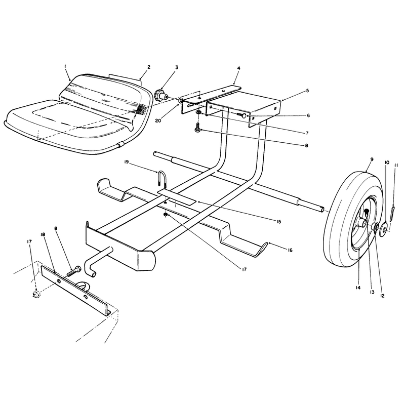Sulky Kit Model No 30122 Optional